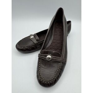 Coach Women 10.5 Virginia Loafers Brown Dress Shoes Casual Career Business